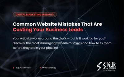 Website 03.26.2026Common Website Mistakes That Are Costing Your Business Leads